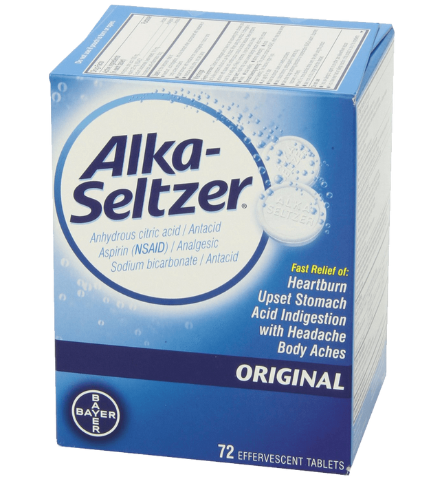 Alka seltzer Original Effervescent Tablets 72 Count