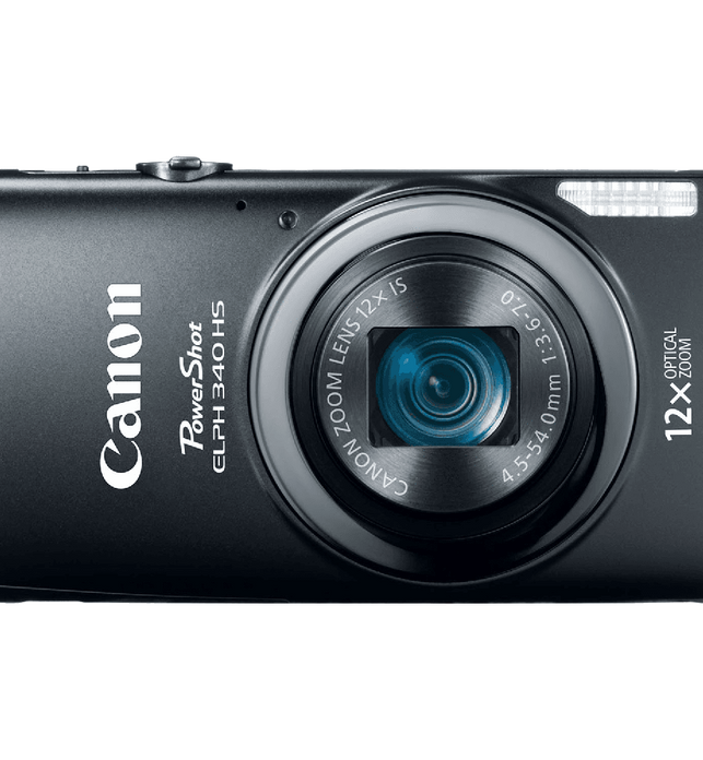 Canon PowerShot ELPH 340 HS 16MP Digital Camera Black